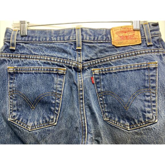 Levi's 550 Red Tab Classic Relaxed Acid Wash Jeans, Women's Size 12 M (32x30) - Picture 2 of 8